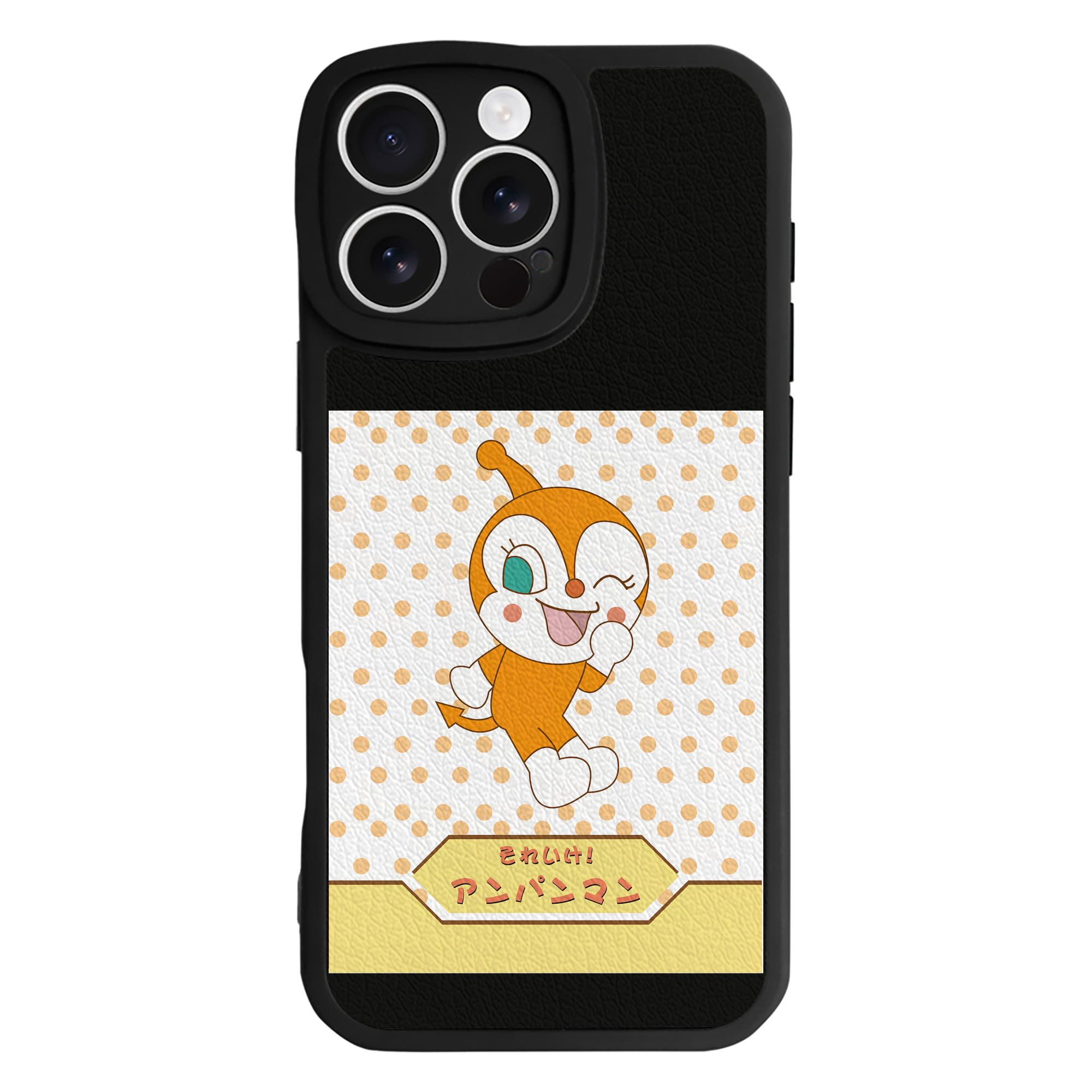 （画像用） アンパンマン Anpanman 【iPhone 16シリーズ対応】シリコンスマホケース（レザー調） 材質：シリコン